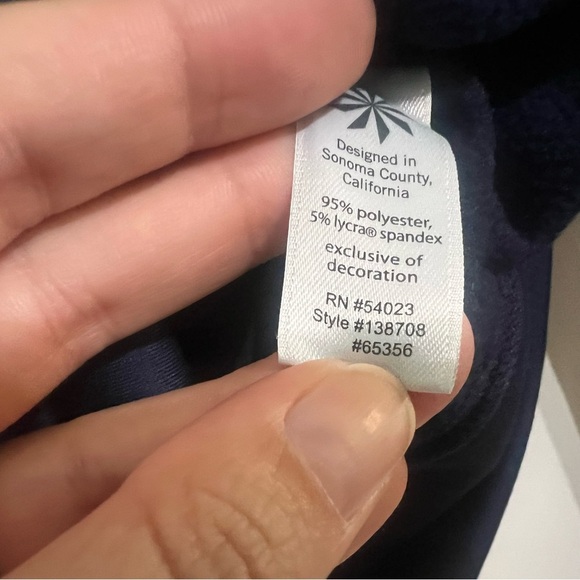 Athleta Strength Cozy Hoodie Full Zip Jacket Macaw Navy Royal Blue Size XS - Picture 9 of 10